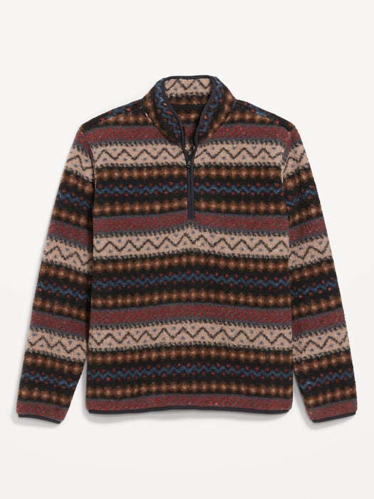 Sherpa Fair Isle Quarter Zip