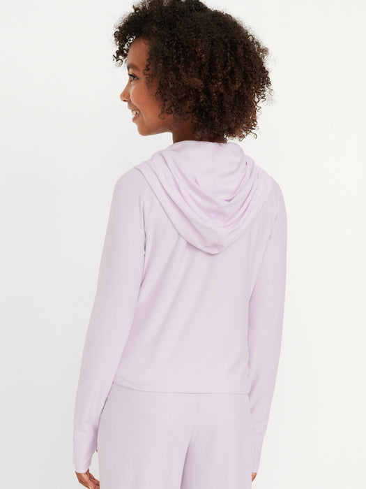 CloudMotion Side-Ruched Hoodie for Girls