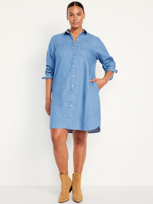Jean Mini Shirt Dress