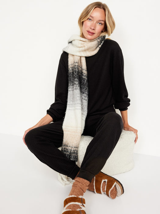 High-Waisted Waffle Lounge Joggers