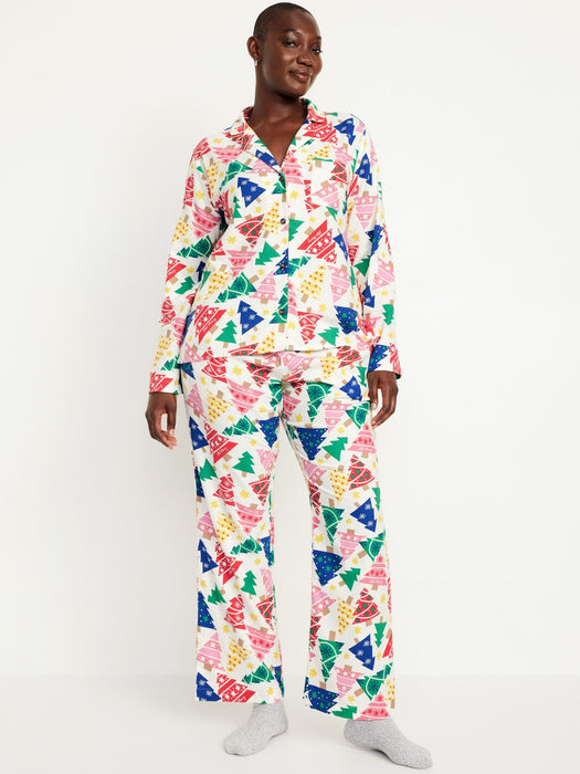 Flannel Pajama Set for Women