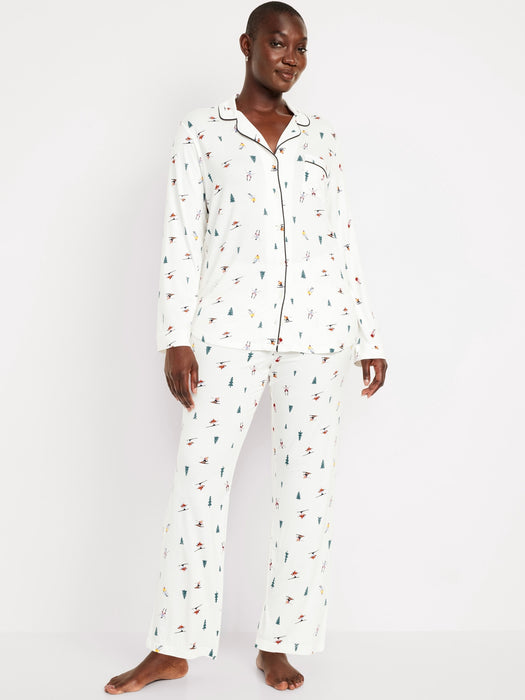 Knit Jersey Pajama Pant Set