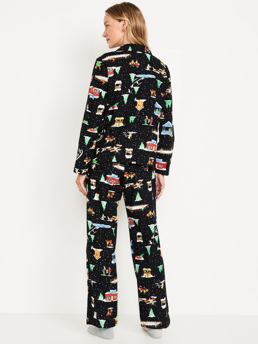 Flannel Pajama Set for Women