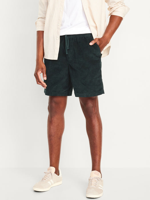 Corduroy Jogger Shorts -- 7-inch inseam