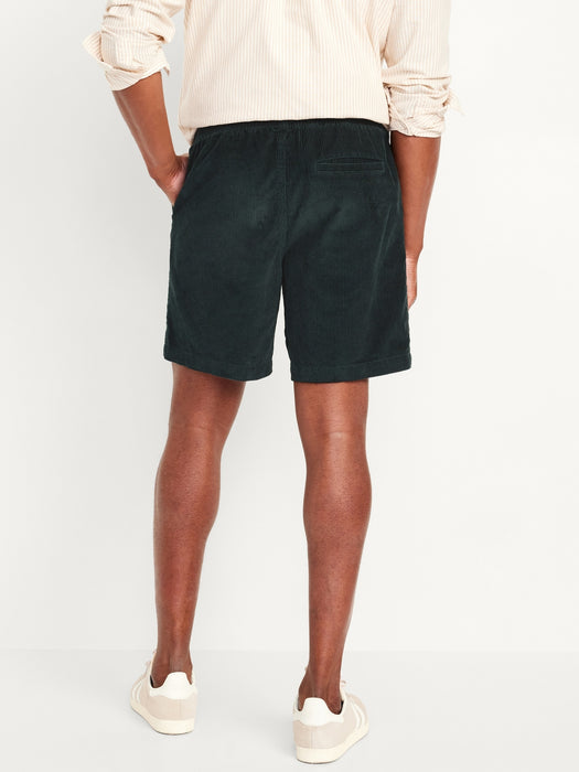 Corduroy Jogger Shorts -- 7-inch inseam