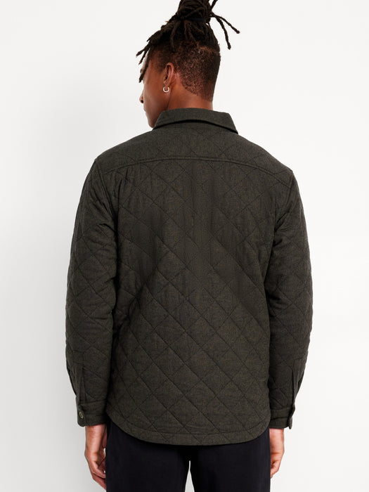 Quilted Button-Down Shacket