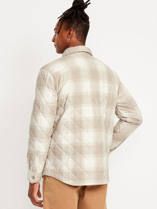 Quilted Button-Down Shacket