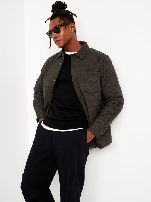 Quilted Button-Down Shacket