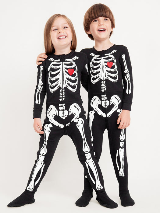 Snug-Fit Zip-Front Footed Pajama One-Piece for Toddler &amp; Baby