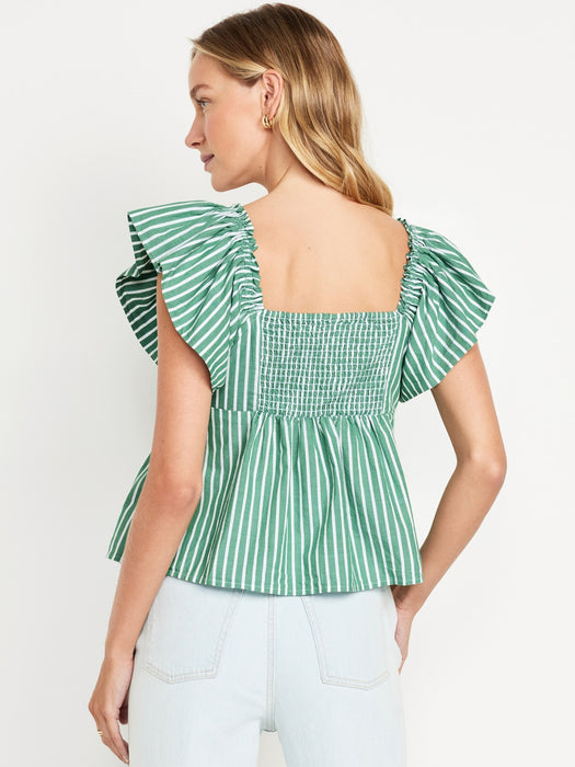 Flutter-Sleeve Top