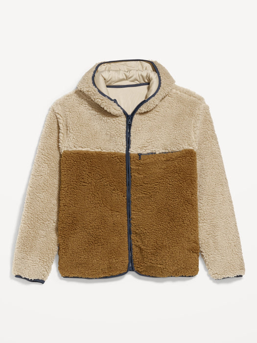 Hooded Sherpa Zip Jacket