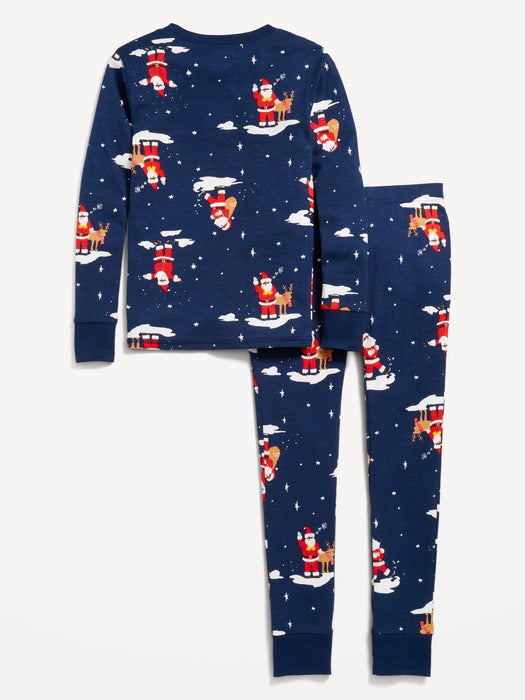 Gender-Neutral Graphic Snug-Fit Pajama Set for Kids