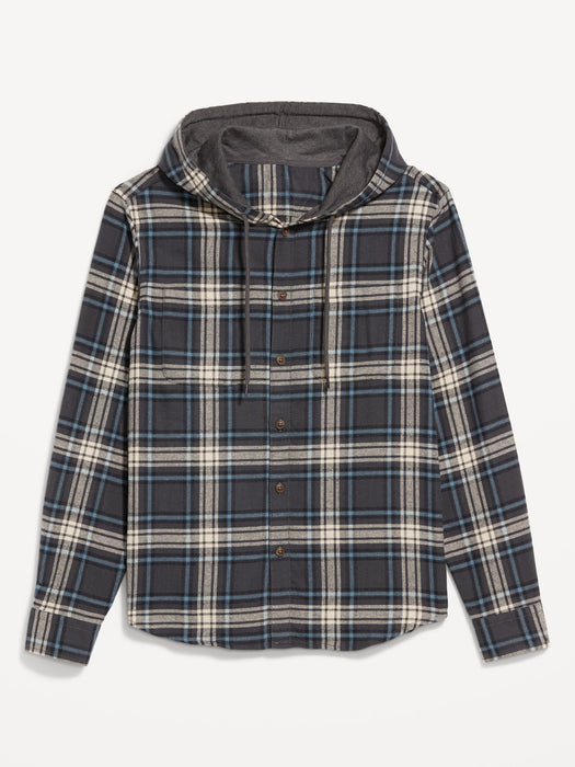 Hooded Flannel Shirt