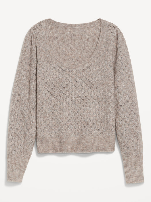 Pointelle Sweater