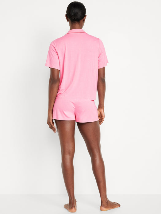 Knit Jersey Pajama Short Set