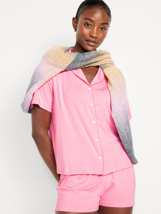 Knit Jersey Pajama Short Set