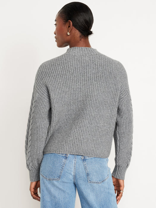 SoSoft Cropped Cable-Knit Sweater