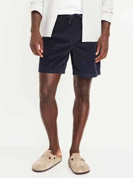Corduroy Jogger Shorts -- 7-inch inseam