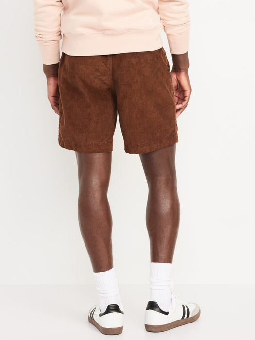 Corduroy Jogger Shorts -- 7-inch inseam