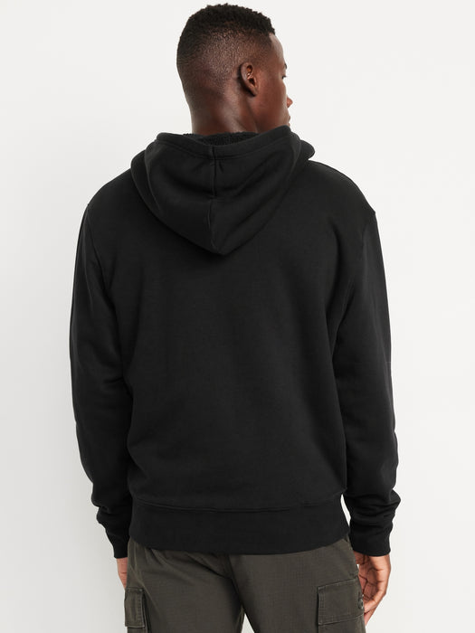 Sherpa-Lined Zip Hoodie