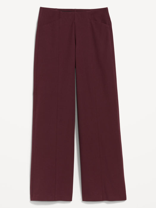 High-Waisted Pull-On Pixie Super Wide-Leg Pants