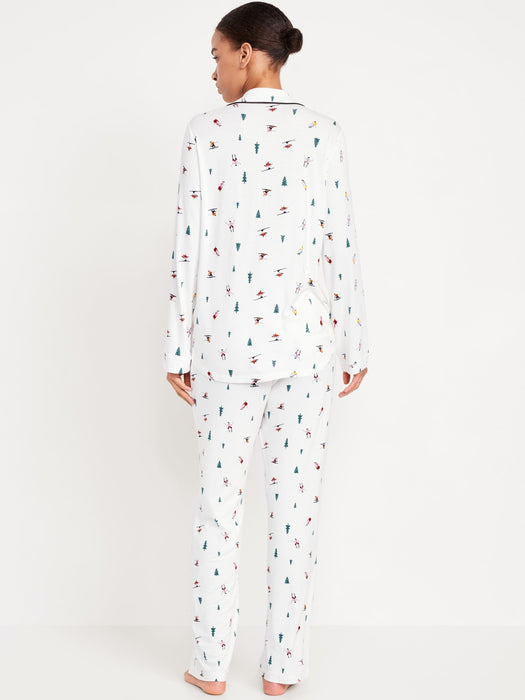 Knit Jersey Pajama Pant Set