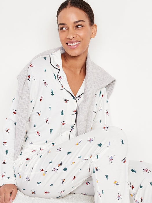 Knit Jersey Pajama Pant Set