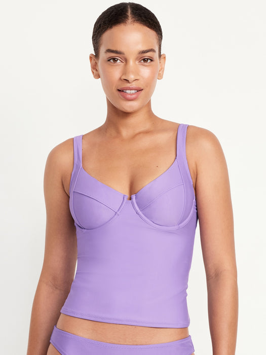 Underwire Tankini Swim Top