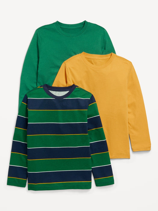 Softest Long-Sleeve T-Shirt 3-Pack for Boys