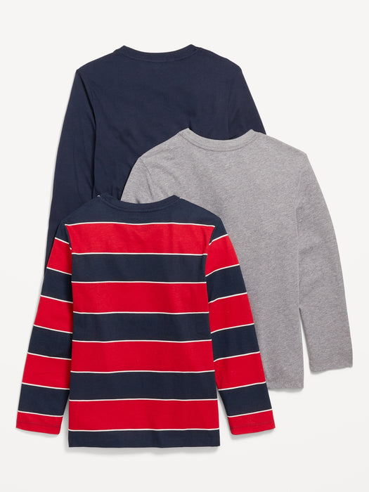 Softest Long-Sleeve T-Shirt 3-Pack for Boys