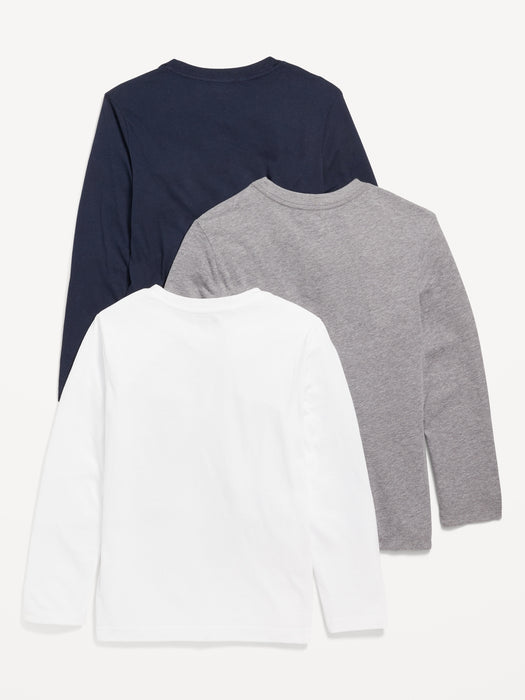 Softest Long-Sleeve T-Shirt 3-Pack for Boys