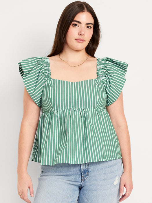 Flutter-Sleeve Top