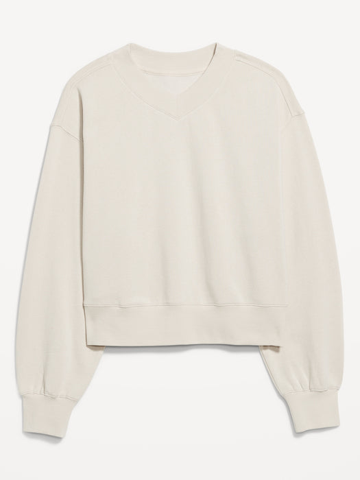 SoComfy Oversized V-Neck Sweatshirt