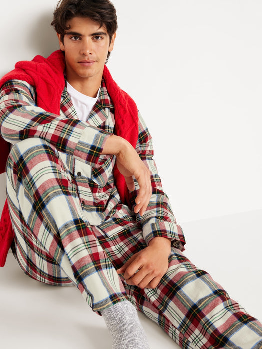 Flannel Pajama Set for Men