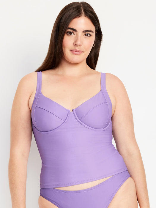 Underwire Tankini Swim Top