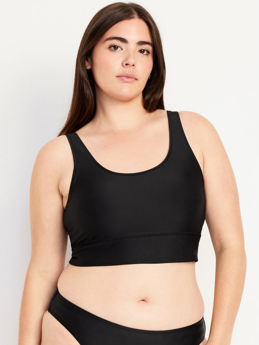 Matte Longline Swim Top