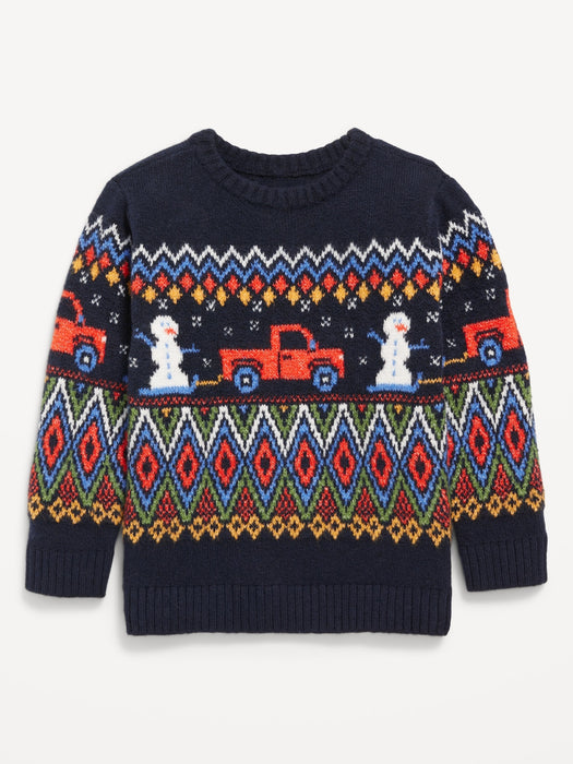 SoSoft Fair Isle Sweater for Toddler Boys