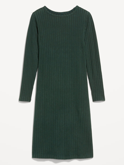 Maternity Long-Sleeve Nursing Dress