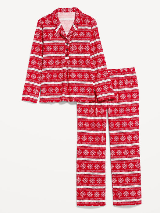 Maternity Matching Flannel Pajama Set