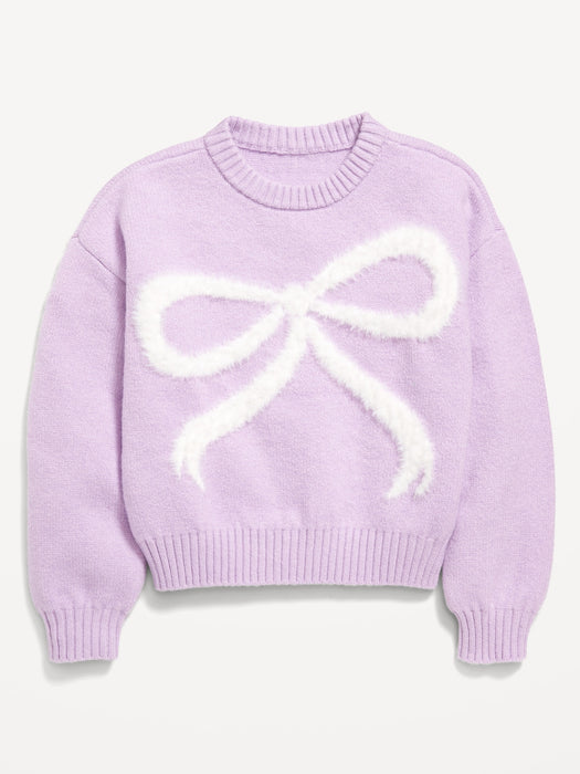 SoSoft Long-Sleeve Graphic Sweater for Girls