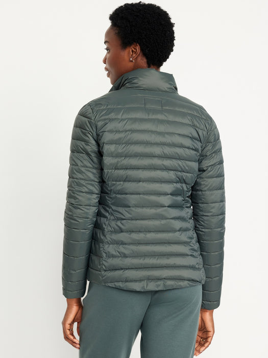 Water-Resistant Narrow-Channel Puffer Jacket
