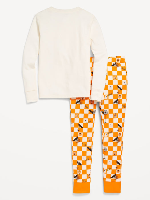 Gender-Neutral Graphic Snug-Fit Pajama Set for Kids