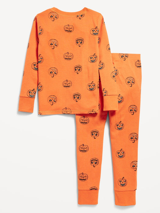 Gender-Neutral Graphic Snug-Fit Pajama Set for Kids