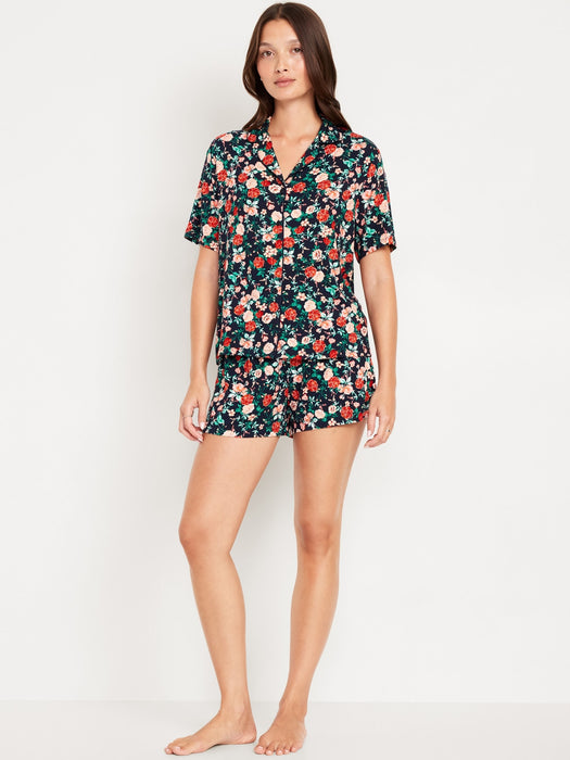 Knit Jersey Pajama Short Set