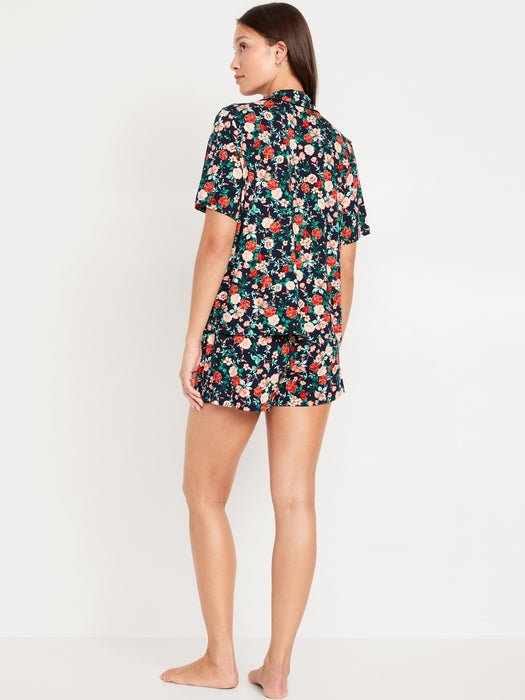 Knit Jersey Pajama Short Set