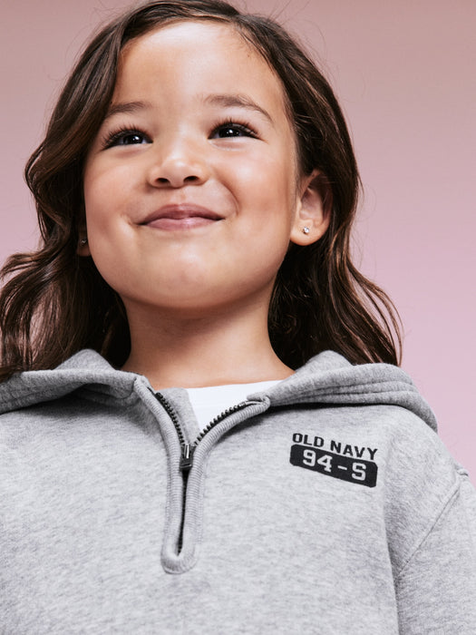 '94 Unisex Half-Zip Logo-Graphic Hoodie for Toddler