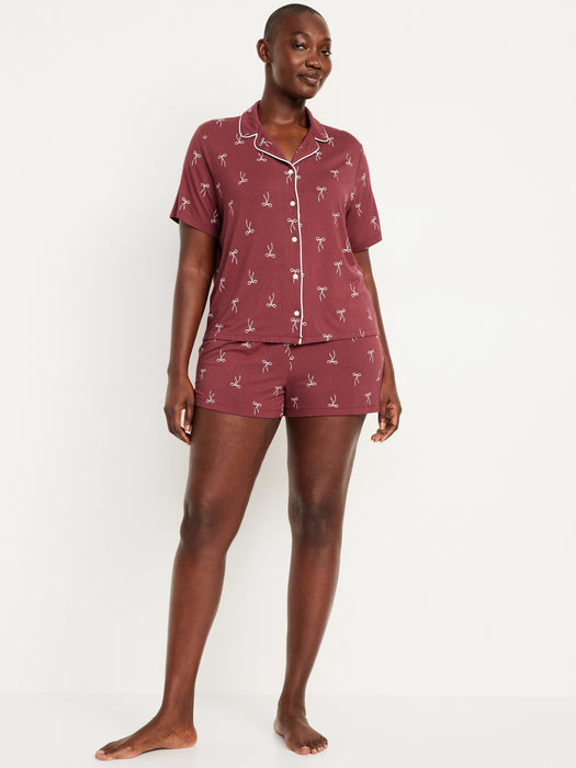 Knit Jersey Pajama Short Set