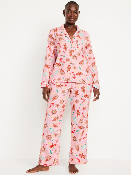 Flannel Pajama Set for Women