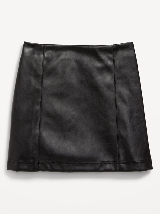 Faux-Leather Skirt for Girls