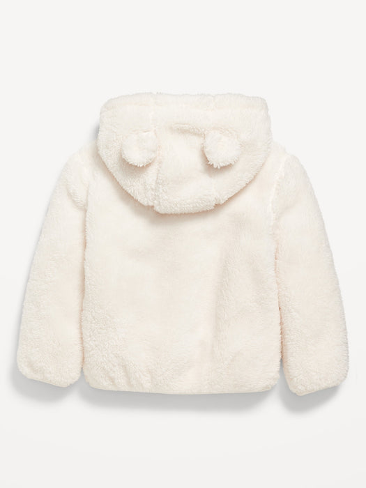 Sherpa Critter Zip-Front Hooded Jacket for Toddler Girls